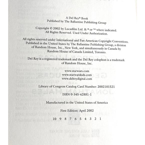 Star Wars Episode II Attack of the Clones HC 1st Edition 2002 R.A. Salvatore - Picture 5 of 8